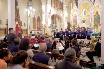 La Banda e il Coro Polifonico in concerto presso il Santuario di NS di Guadalupe